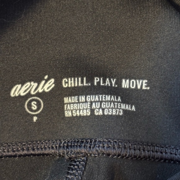 Aerie | Chill. Play. Move. Mesh Panel Leggings | Black | Small - Picture 4 of 6